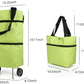 🛍️✨ Bolsa de compras conversível – esconde as rodinhas, suporta 20 kg e expande com zíper!