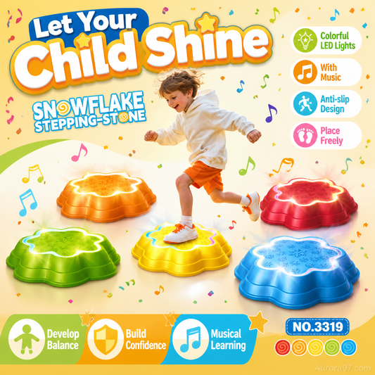 💥QUEIMA DE ESTOQUE: 50% DE DESCONTO💥 Pedras de equilíbrio em formato de floco de neve para crianças 🧩✨ – Desenvolvimento do equilíbrio e sensorial, além da motricidade ampla; ideal para a pré-escola e brincadeiras em casa.