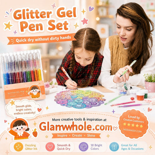 🔥LAST DAY SALE ONLY ￡6.58!!✨50K+ SOLD!🎁Glitter Gel Pen Set
