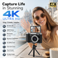 💐50% de desconto! Câmera 4K com tela sensível ao toque – Compartilhe seus melhores momentos ✨📱【Oferta especial】