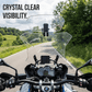 ❄️Promoção de Verão com 50% de Desconto!🏍️Defletor de Vento Ajustável para Motos – Spoiler de Para-brisa Universal para Reduzir Vibração, Ruído do Vento e Turbulência no Capacete