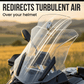 ❄️Promoção de Verão com 50% de Desconto!🏍️Defletor de Vento Ajustável para Motos – Spoiler de Para-brisa Universal para Reduzir Vibração, Ruído do Vento e Turbulência no Capacete
