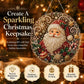 🎅🎄Vánoční sada na výrobu závěsné ozdoby technikou „Diamond Art“ s perleťovými korálky | Odolné, neblednoucí perleťové korálky – ručně vyráběná vánoční závěsná dekorace pro kutily 🎅💎