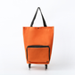 🛍️✨ Bolsa de compras conversível – esconde as rodinhas, suporta 20 kg e expande com zíper!