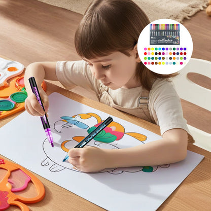 ✨ Promoção por Tempo Limitado – 50% OFF 🎨🖌️ Canetas Marca-Texto Graffiti com Dupla Linha
