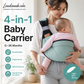 👶 50% de desconto agora! 🧺 Canguru 4 em 1 com tela respirável – 0 a 36 meses, uso frontal e nas costas – proximidade com o bebê e mãos livres 💕