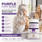👱‍♀️Queres clarear a cor do teu cabelo? O teu cabelo precisa de cuidados urgentes! Máscara hidratante roxa para o cabelo com aroma duradouro