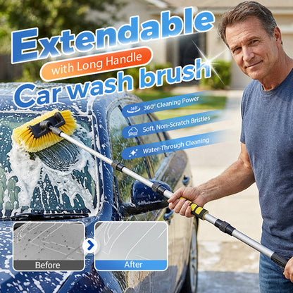 🚗 ¡Limpia tu Coche sin Agacharte! Cepillo Extensible de 60" – Llega Rápidamente a Cada Rincón sin Rayar 🧼💦