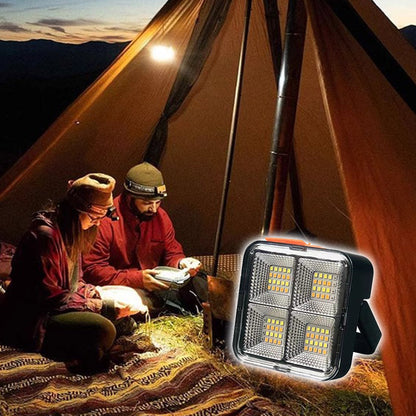 💡Luz de Trabalho Solar Portátil com 4 Modos de Iluminação🏕️