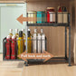 🗄️ 50% de desconto agora! 📦 Organizador de armário com gavetas duplas deslizantes – 5 alturas ajustáveis e 2 prateleiras – Aço carbono e alta capacidade – Não requer instalação – Perfeito para cozinha, banheiro e escritório 🏠