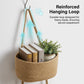 🧺 50% DE DESCONTO POR TEMPO LIMITADO! ✨ Organizador de Parede – 3 Níveis, Estilo Boho, Economiza Espaço 🏡