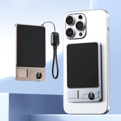 🔋 LIMITED-TIME 49% OFF! ✨ 3-in-1 Magnetic Portable Charger – Wireless, Built-in Stand, Slim 🍃