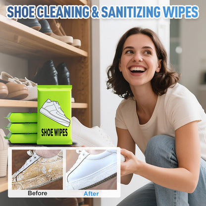 (💝PROMOÇÃO IMPERDÍVEL - 50% DE DESCONTO) 🔥Toalhetes Quick-Clean para sapatos