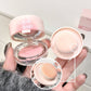 Blush cremoso em pasta com esponja de pó