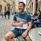 👕 50% de desconto: Conjunto de lazer de 2 peças para homem | T-shirt e calções com blocos de cor para o dia-a-dia e desporto 🌿