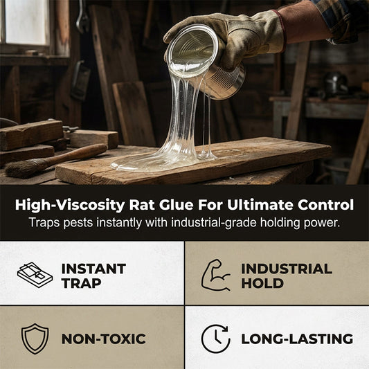 🏠 Compre 2 e leve 1 grátis! Cola potente para ratos – elimine pragas de forma rápida e eficiente; alta aderência para uma casa livre de ratos! 🐭✅