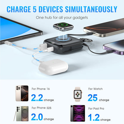 Power Bank Portátil com Carregamento Rápido Magnético