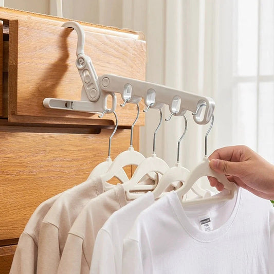 Cabide de roupas portátil e dobrável