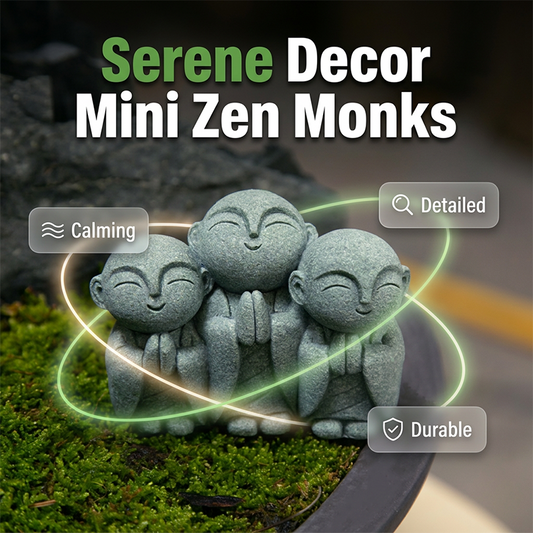 Miniestatueta Zen de Monge Sereno