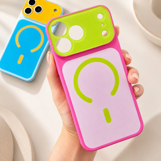 Capa Magnética para Celular com Cores em Contraste