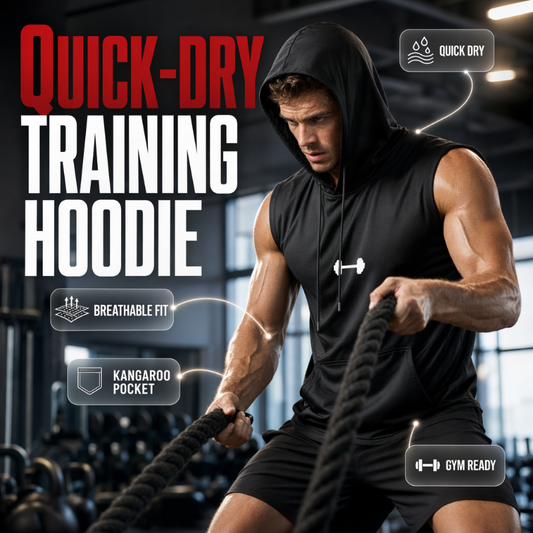 【🏋️XS–3XL】Moletom Esportivo Masculino sem Mangas – Máxima Liberdade de Movimento