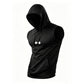 【🏋️XS–3XL】Férfi sport ujjatlan kapucnis mellény – Maximális mozgásszabadság