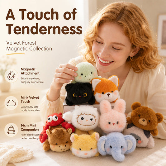 ⏳ Desconto de 50 % por tempo limitado ⏰ Bonitíssimos bonecos de peluche com íman 🐈‍⬛🐘🐇
