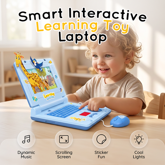 💻 50% de desconto! 🧸 Laptop de brinquedo interativo – Luzes, sons educativos e design pensado para crianças – Perfeito para aprender enquanto se diverte 🎵