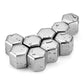 Conjunto de Cubos de Gelo Hexagonais de Aço Inoxidável Reutilizáveis