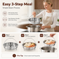 Stainless Steel Steamer Basket Insert with Handle