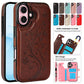 Capa Elegante com Porta-Cartões e Estampa Floral