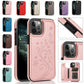 Capa Elegante com Porta-Cartões e Estampa Floral