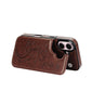 Capa Elegante com Porta-Cartões e Estampa Floral