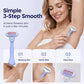✨ Pele macia e sedosa com facilidade – cabo de aparelho de barbear ergonômico com 5 lâminas para mulheres