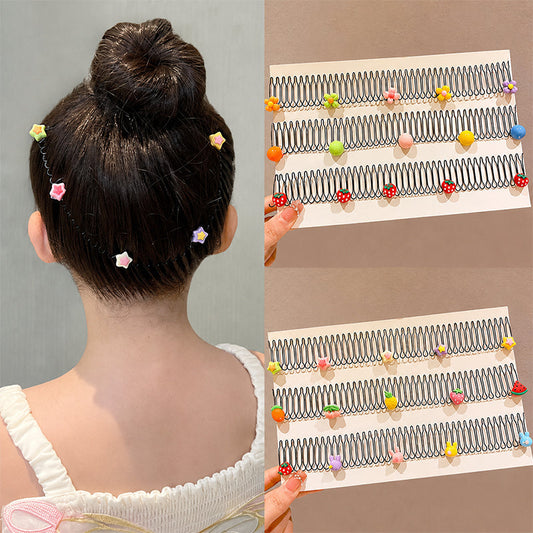 Presilha de cabelo invisível e fofa para crianças