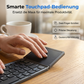 Teclado Bluetooth dobrável com touchpad