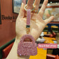Sparkling Rhinestone Mini Purse Keychain