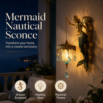 🧜‍♂️ Aplique de parede vintage em forma de sereia 🏘️ Para uso interior e exterior
