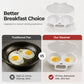 🥚 Ovos Pochê Perfeitos em 2 Minutos – Sem Óleo, Sem Respingos. Cozedor de Ovos para Micro-ondas com Tampa Antirrespingo.