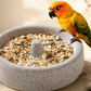 🐦 Compre 2 e leve 3! ✨ Comedouro para pássaros e lixa de bico de pedra vulcânica 2 em 1 – prático e durável 🌋