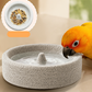 🐦 Compre 2 e leve 3! ✨ Comedouro para pássaros e lixa de bico de pedra vulcânica 2 em 1 – prático e durável 🌋