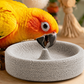 🐦 Compre 2 e leve 3! ✨ Comedouro para pássaros e lixa de bico de pedra vulcânica 2 em 1 – prático e durável 🌋