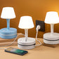 💡 Candeeiro de cabeceira com tomadas CA e portas USB
