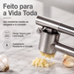 Esmagador de alho de aço inoxidável premium