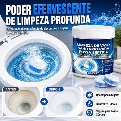 🚽✨ COMPRIMIDOS EFERVESCENTES DE LIMPEZA DE VASO SANITÁRIO SEGUROS PARA FOSSAS SÉPTICAS – LIMPEZA EFICIENTE E SEGURA PARA O SEU BANHEIRO! 💧